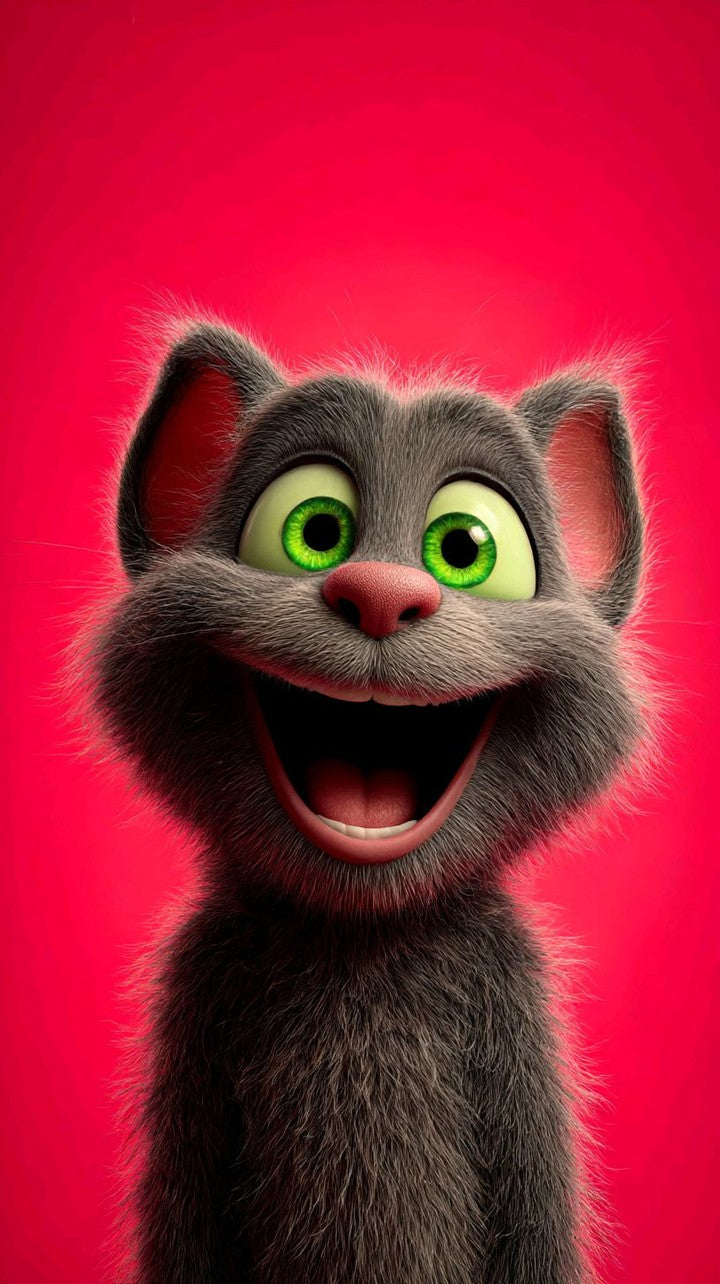 “Happy Vibes” – 4K Animated Cat Energy Poster (Mulitple Selections)