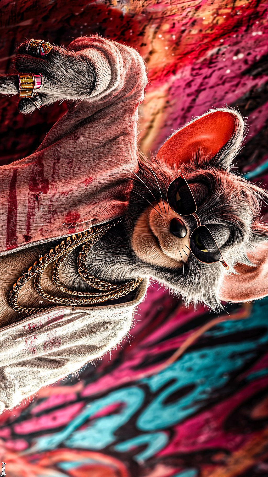 “Street King” – 4K Urban Graffiti Mouse Poster (Mulitple Selections)