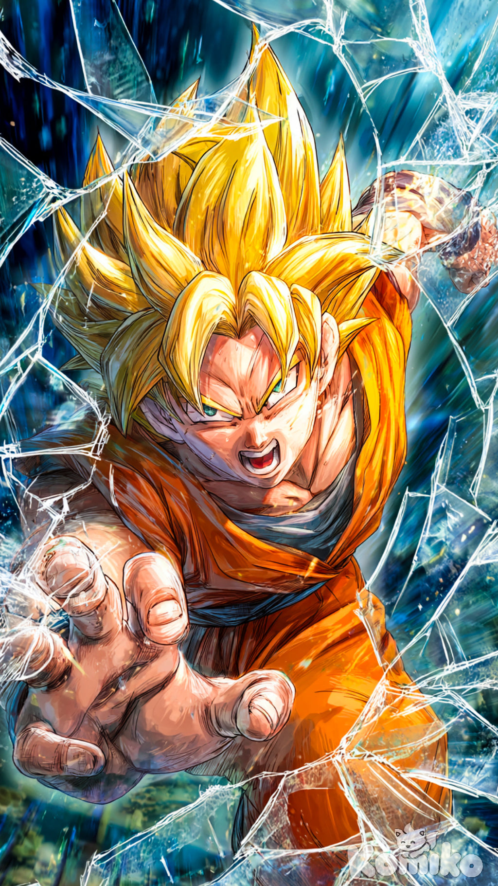 “Saiyan Spirit” – 4K Power Awakening Anime Poster (Mulitple Selections)