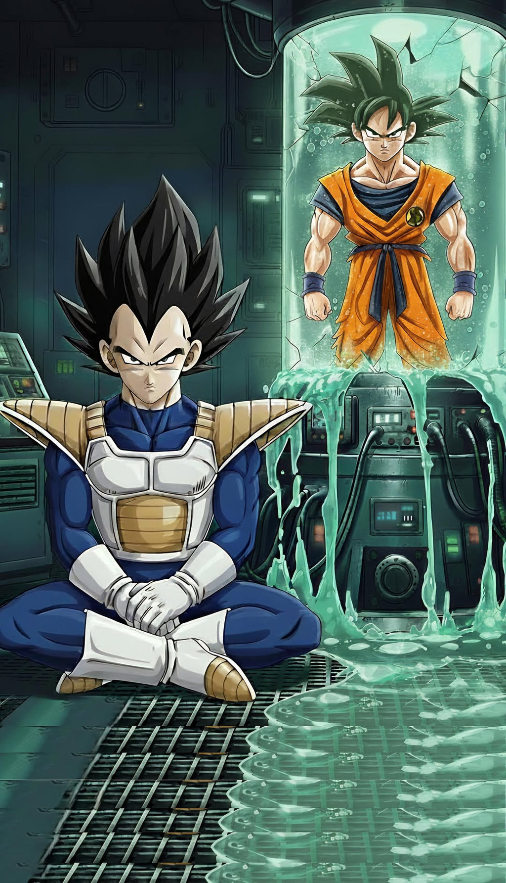 “Saiyan Spirit” – 4K Power Awakening Anime Poster (Mulitple Selections)