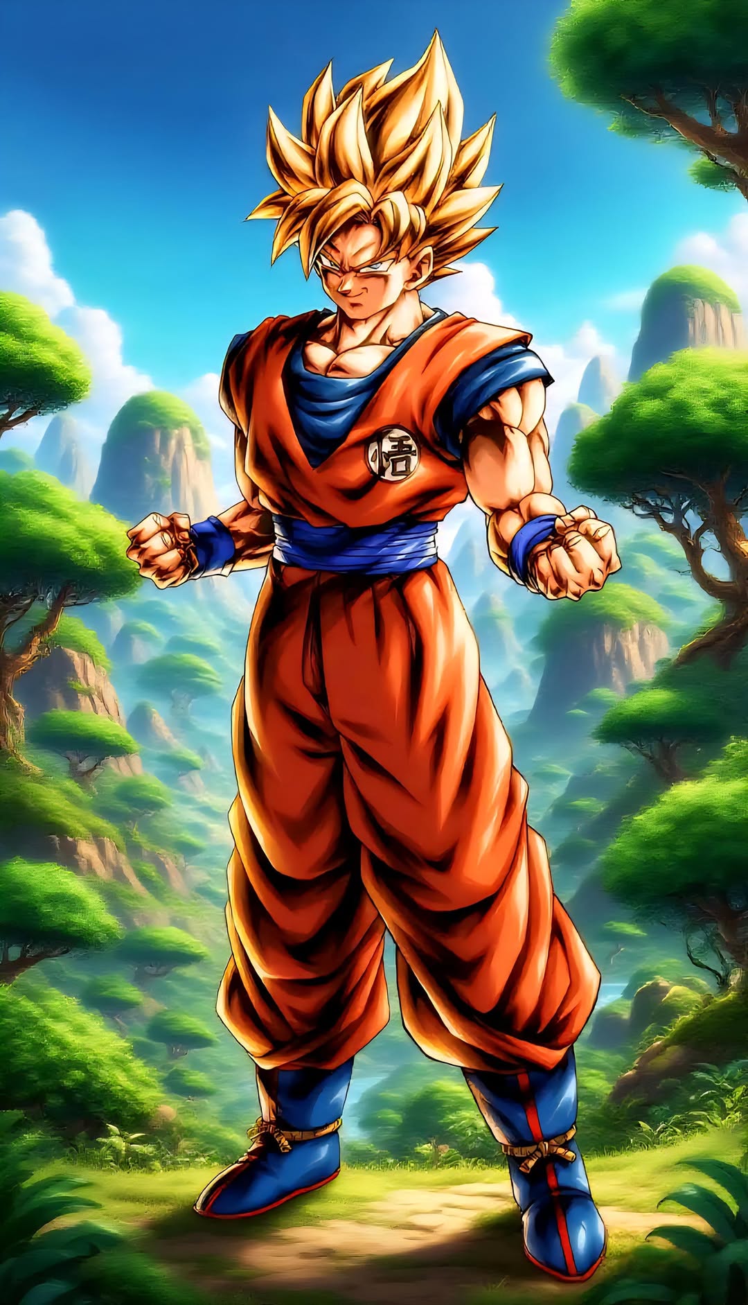 “Saiyan Spirit” – 4K Power Awakening Anime Poster (Mulitple Selections)