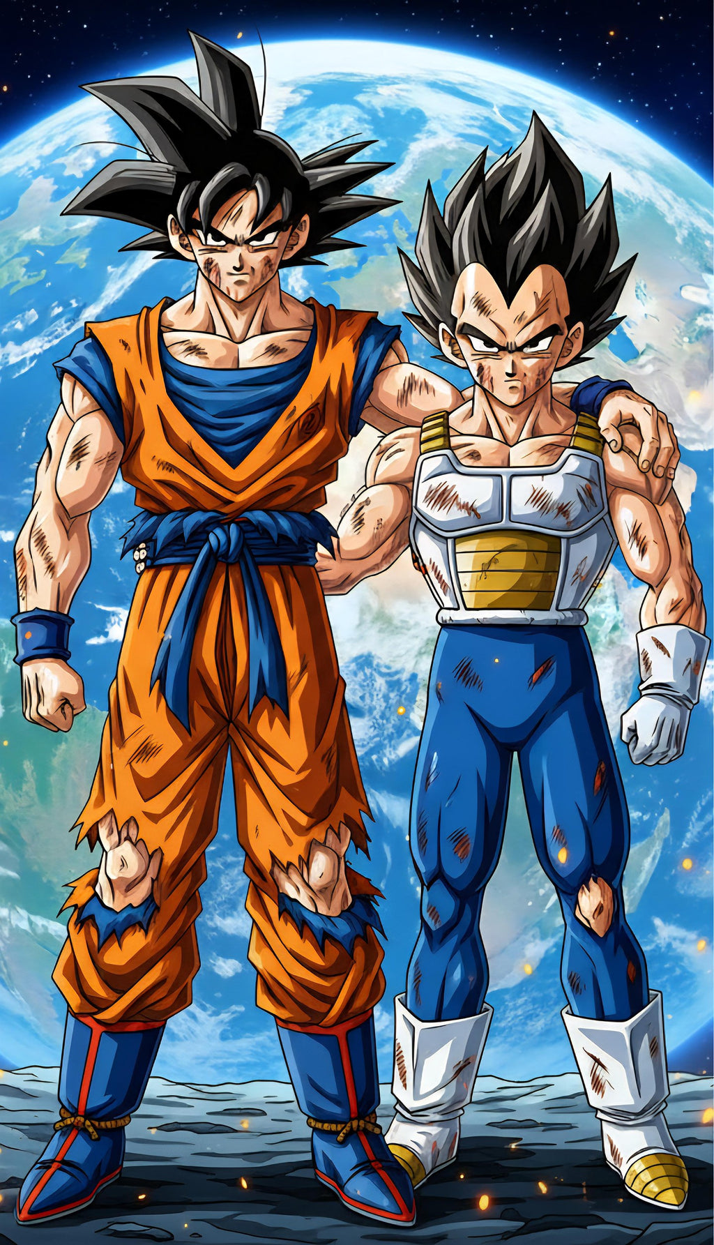 “Saiyan Spirit” – 4K Power Awakening Anime Poster (Mulitple Selections)