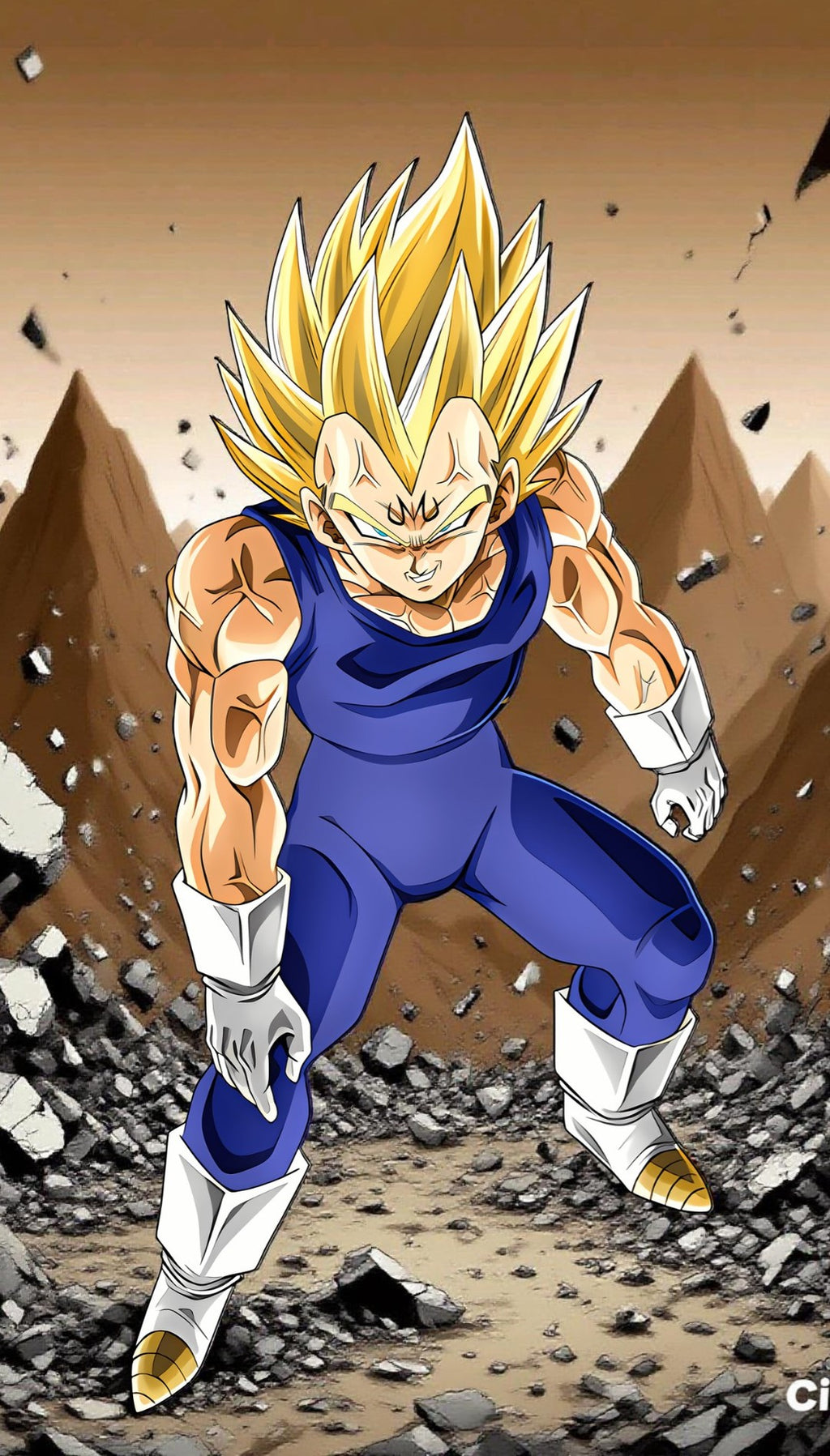 “Saiyan Spirit” – 4K Power Awakening Anime Poster (Mulitple Selections)