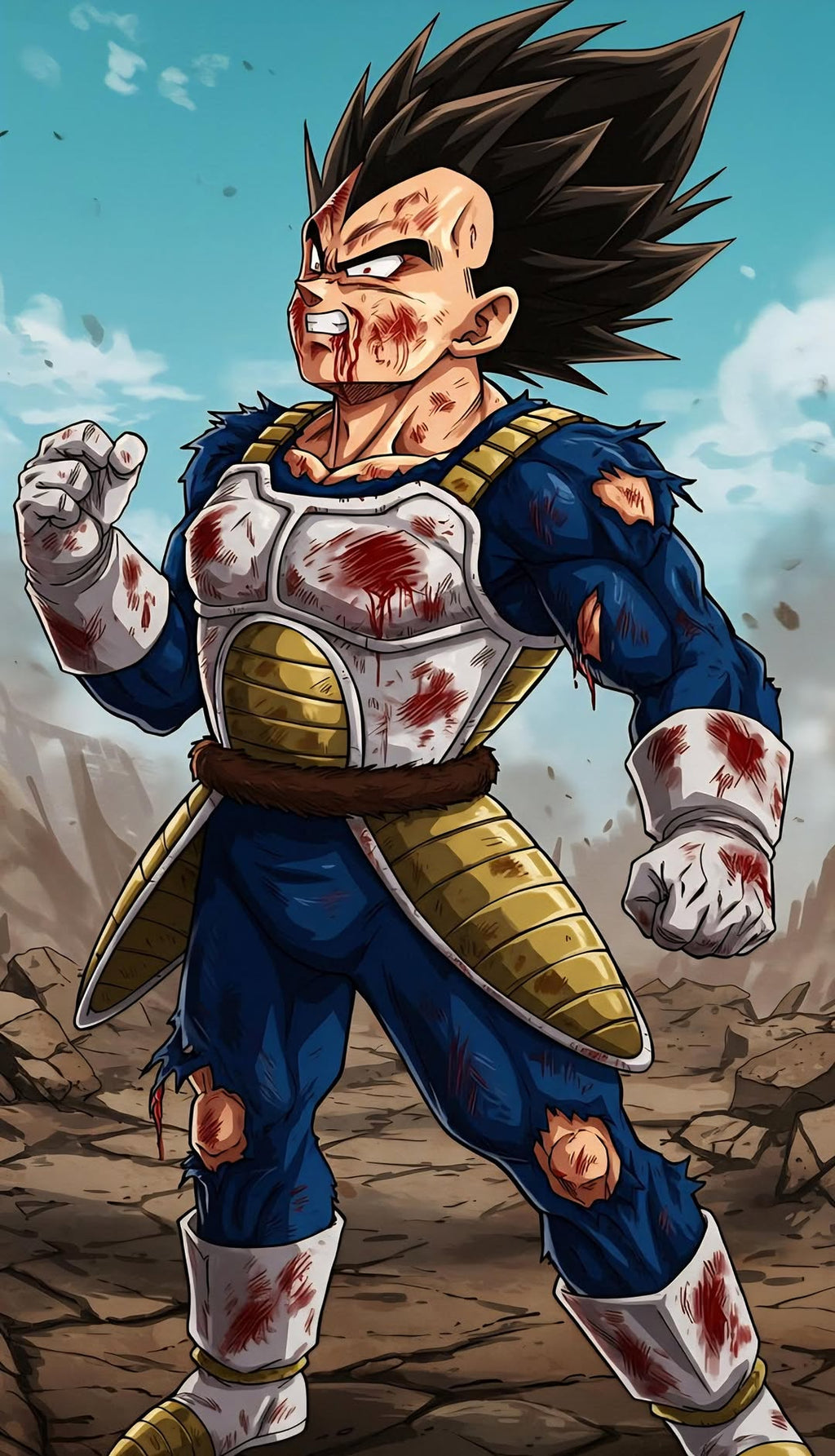 “Saiyan Spirit” – 4K Power Awakening Anime Poster (Mulitple Selections)